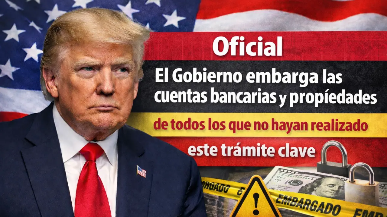 Oficial | El Gobierno embarga las cuentas bancarias y propiedades de todos los que no hayan realizado este trámite clave