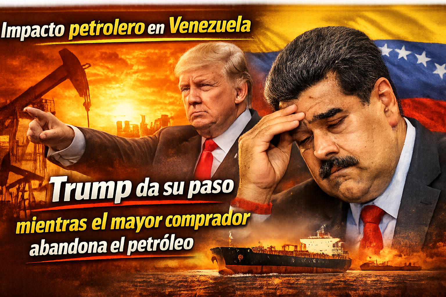 Impacto petrolero en Venezuela Trump da su paso