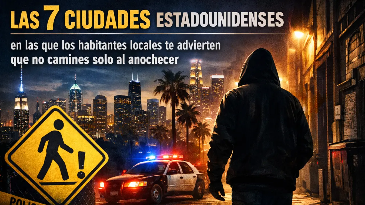 Las 7 ciudades estadounidenses en las que los habitantes locales te advierten que no camines solo al anochecer