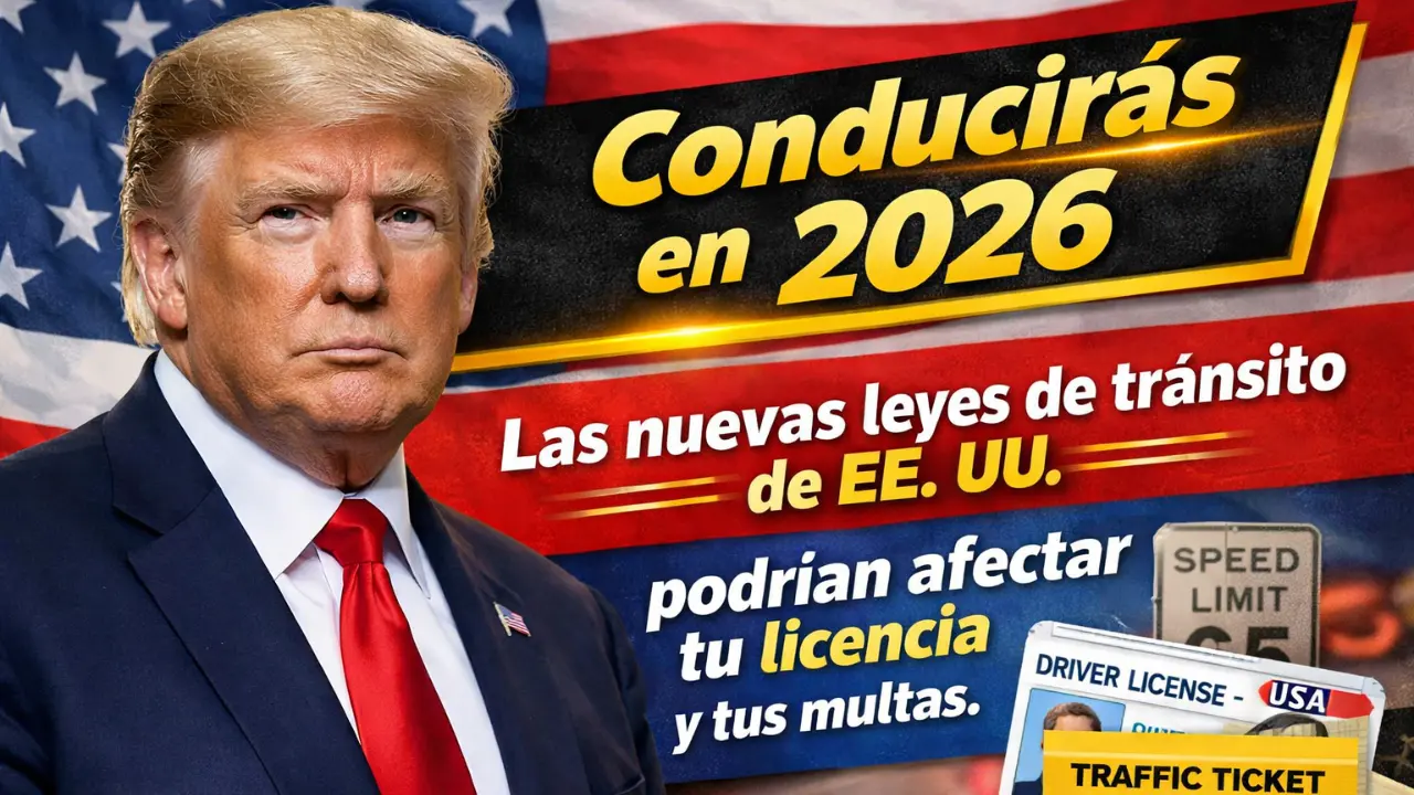 Conducirás en 2026- Las nuevas leyes de tránsito de EE. UU. podrían afectar tu licencia y tus multas.