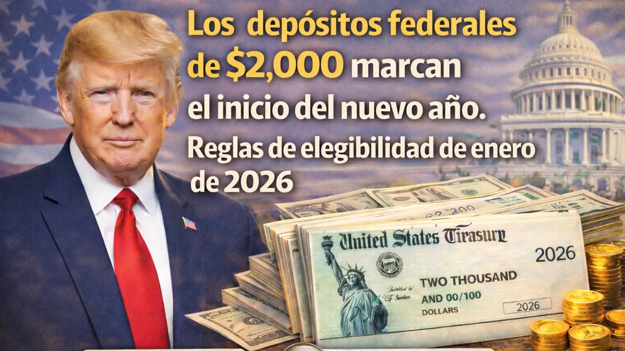 Los depósitos federales de $2,000 marcan el inicio del nuevo año. Reglas de elegibilidad de enero de 2026.