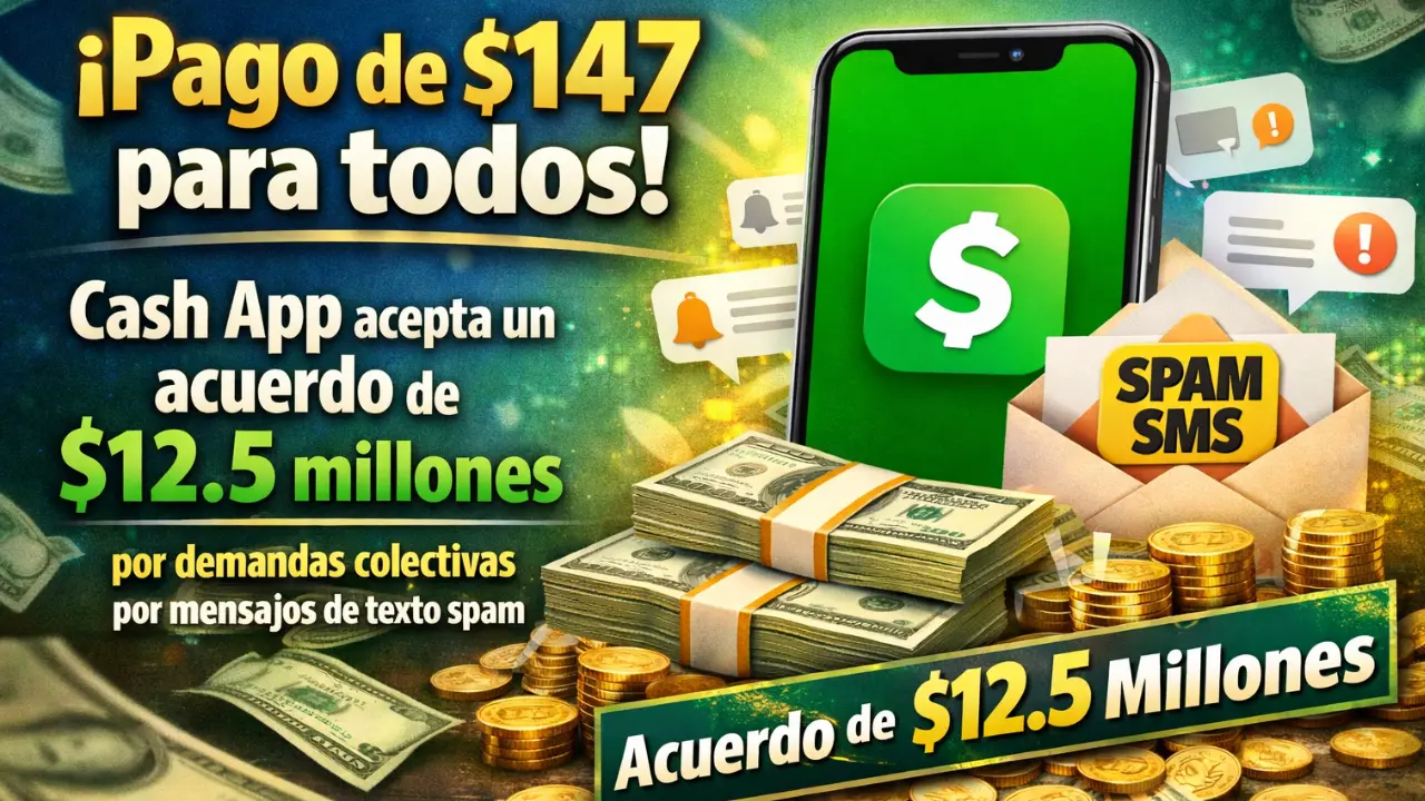 Pago de $147 para todos: Cash App acepta un acuerdo de $12.5 millones por demandas colectivas por mensajes de texto spam