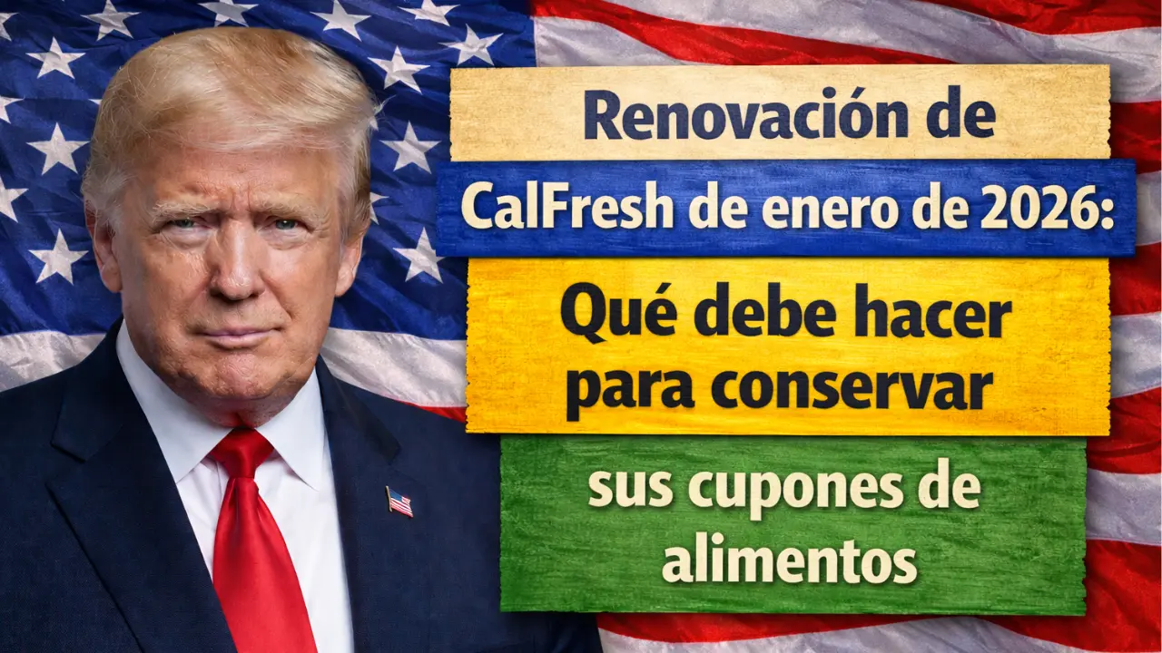 Renovación de CalFresh de enero de 2026: Qué debe hacer para conservar sus cupones de alimentos