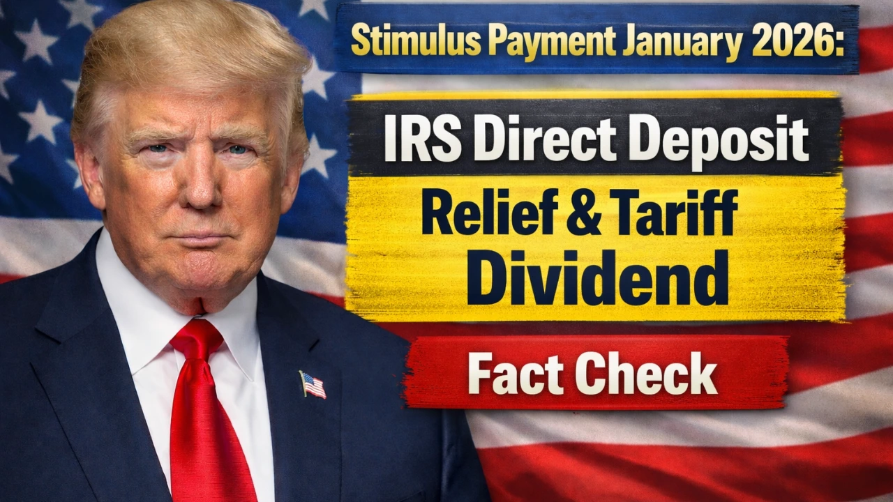 Stimulus Payment January 2026: IRS Direct Deposit Relief & Tariff Dividend Fact Check