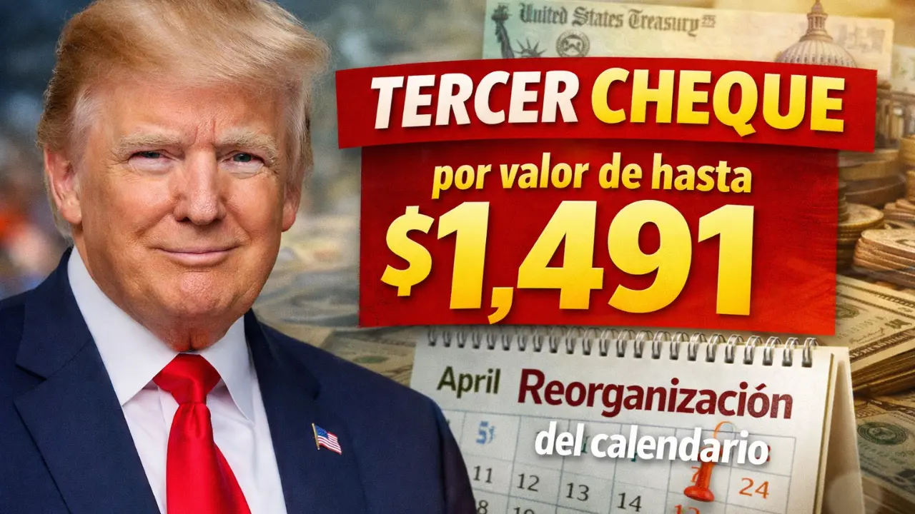Los beneficiarios del Seguro Social recibirán su TERCER cheque por un valor de hasta $1,491 en dos meses gracias a la reorganización del calendario