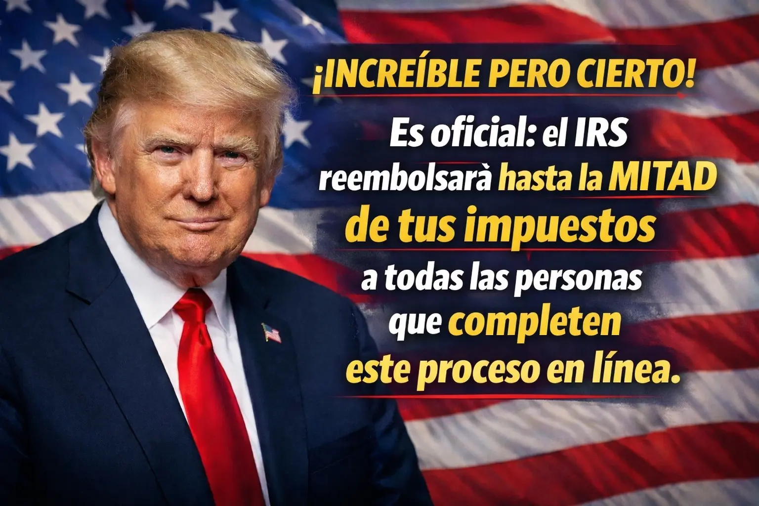 el IRS reembolsará hasta la mitad de tus impuestos