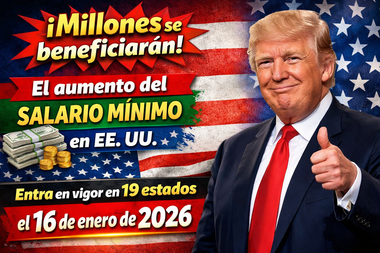 Millones se beneficiarán! El aumento del salario mínimo en EE. UU